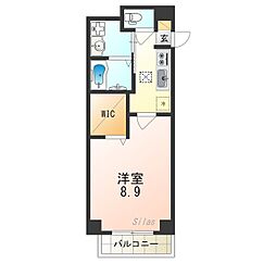 ビエンフェ 1Kの間取図画像