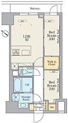 クレストコート江古田 1SLDKの間取図画像