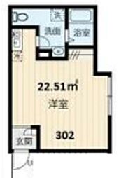 上石神井マンション 1Kの間取図画像