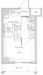 AZEST蒲田南 3階1Kの間取り