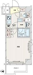 ルーブル本羽田 1Kの間取図画像