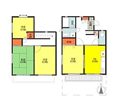 クレストハイム 4DKの間取り