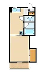ビザビ 1階1Kの間取り