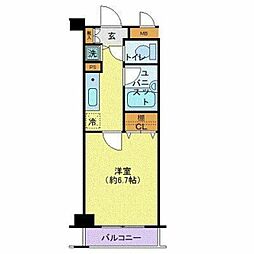 シンシア日本橋新川 1Kの間取図画像