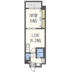 モントーレヒルズ舞松原 5階1LDKの間取り
