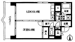 MF10ビル 1LDKの間取図画像