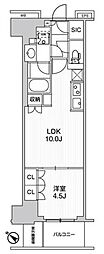 WORVE横浜伊勢佐木町 1LDKの間取図画像
