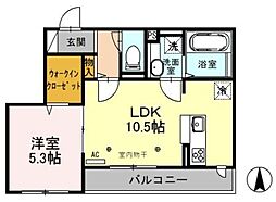 ティルタ アユ 3階1LDKの間取り