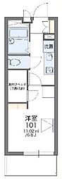 レオパレスカーニバル1 1Kの間取図画像