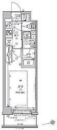 ヴァースクレイシア北馬込 1Kの間取図画像