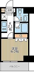CityLuxTobe 1Kの間取図画像