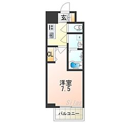 JR東海道新幹線 新大阪駅 徒歩13分の賃貸マンション 12階1Kの間取り