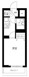 ルーブル新宿西落合2 1Kの間取図画像