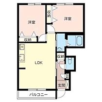 アクエール B101 ｜ 奈良県橿原市小槻町344-1（賃貸アパート2LDK・1階・58.19㎡） その2