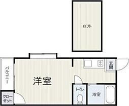 リヴィエール田島 ワンルームの間取図画像