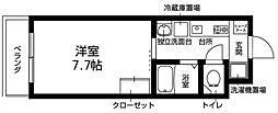 メゾン西荻窪 1Kの間取図画像
