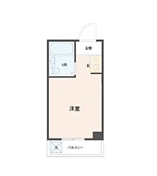 タウンライフ多摩センターII 1階ワンルームの間取り