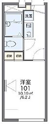 レオパレスさくら1 1Kの間取図画像