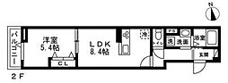錦2丁目プロジェクト 1LDKの間取図画像