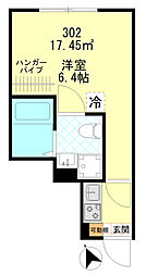 ラウレア吉祥寺井の頭 1Kの間取図画像