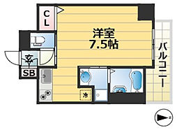JR東海道・山陽本線 兵庫駅 徒歩7分の賃貸マンション 6階1Kの間取り