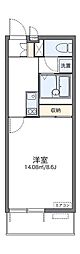 レオネクストゆーとぴあ 1Kの間取図画像