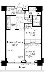 間取図画像 2LDK