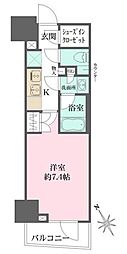 ルフォンプログレ四谷 11階1Kの間取り
