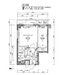 京急本線 平和島駅 徒歩7分の賃貸マンション 4階1LDKの間取り