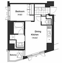 PRIMEURBAN本駒込 1DKの間取図画像