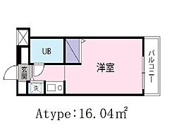 ジョイフル八王子 ワンルームの間取図画像