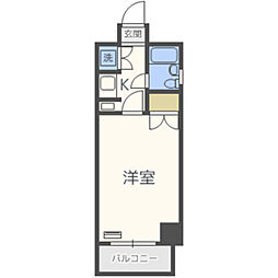 エステート・モア六本松 1Kの間取図画像