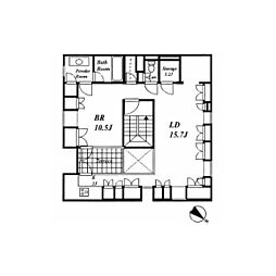 ＳＴＵＤＩＯ御殿山 4階1SLDKの間取り