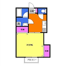パレス小沢7 1階/-