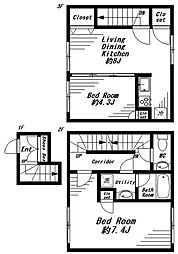 BeverlyHomes神宮前-AP 2LDKの間取図画像