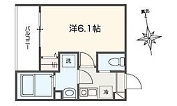 Fiorito六実 1Kの間取図画像