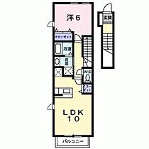 アザレアガーデンＤ 202 ｜ 福岡県久留米市北野町十郎丸字水洗1928-1（賃貸アパート1LDK・2階・42.37㎡） その2