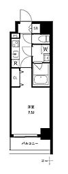 アーバンパーク浅草2 1Kの間取図画像