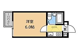シャンテS 1Kの間取図画像