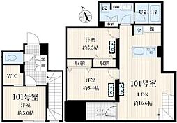 Aglaia品川中延 3LDKの間取図画像