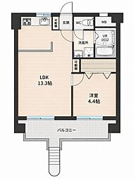 グランピア呉服町 1LDKの間取図画像