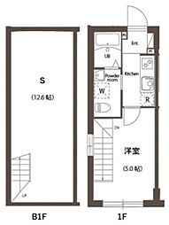 ドムス・スタイル目黒・不動前 1階1SKの間取り