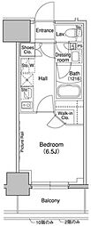 ブリリアンクラス高円寺 1Kの間取図画像