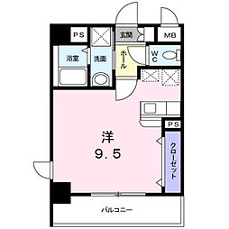 Osaka Metro御堂筋線 江坂駅 徒歩17分の賃貸マンション 3階ワンルームの間取り