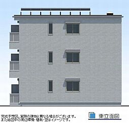 完成予想図。実際の建物と異なる場合がございます。また絵図中の周辺環境・植栽・空はイメージです。
