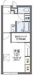 レオパレス陣屋 1Kの間取図画像