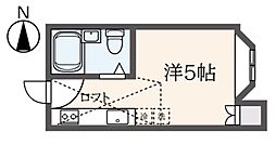 サンハイム ワンルームの間取図画像