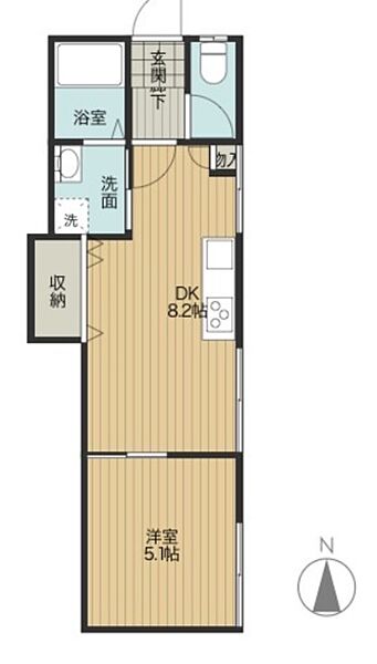 T-net上板橋フジコーポ 110｜東京都板橋区若木１丁目(賃貸アパート1LDK・1階・27.77㎡)の写真 その2