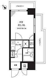 藤和シティコープ新大塚II 7階1Kの間取り