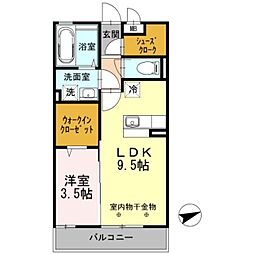 間取図画像 1LDK